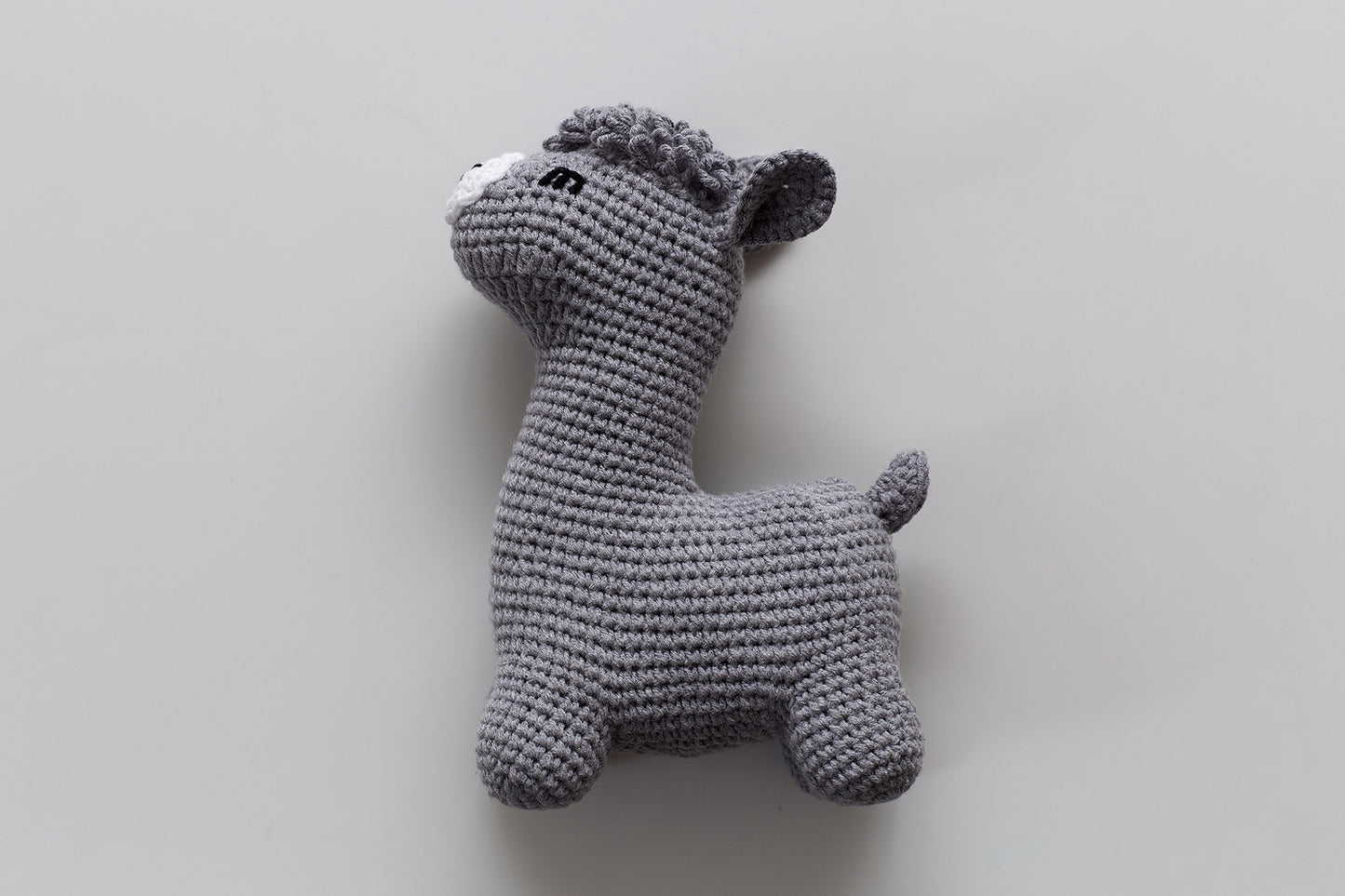 Christmas llama in a hat toy gift box Gray