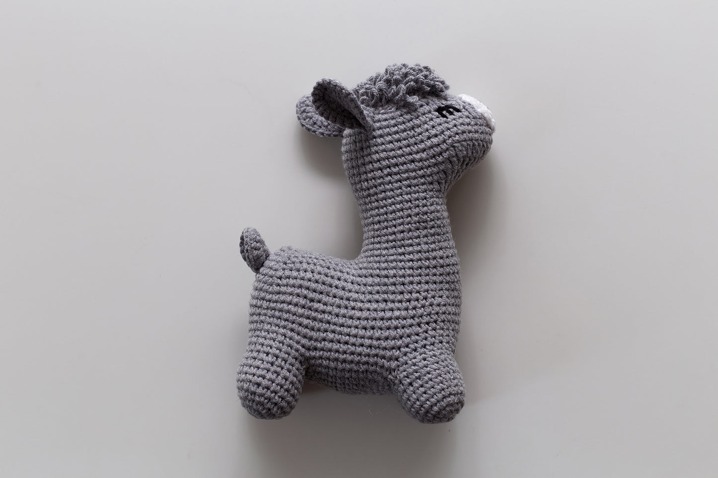 Christmas llama in a hat toy gift box Gray