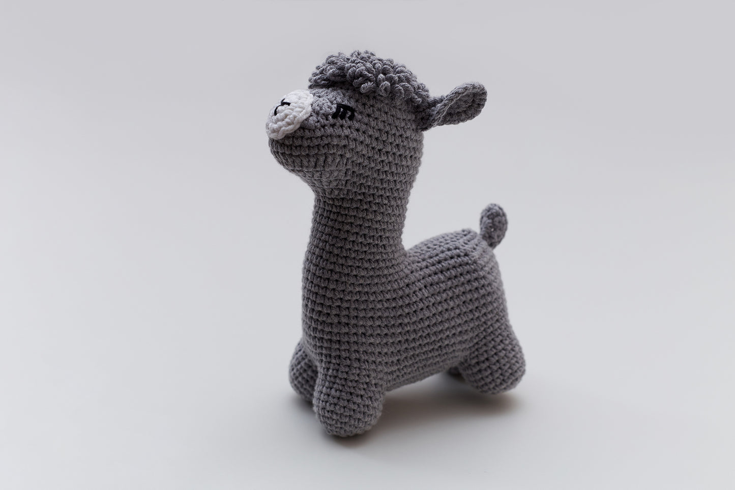 Christmas llama in a hat toy gift box Gray
