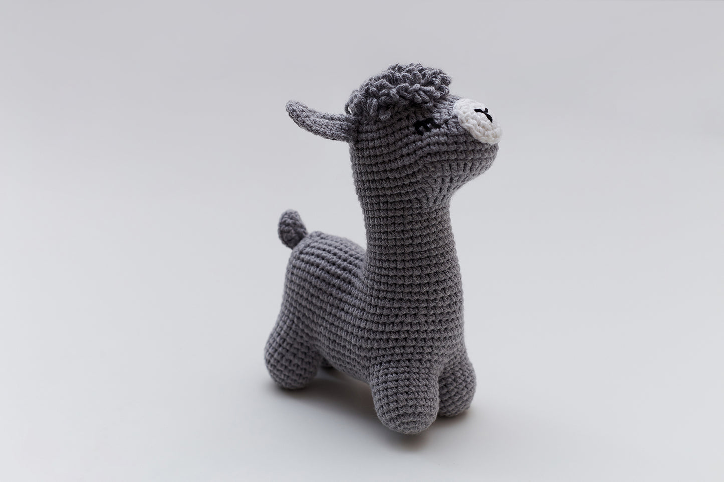 Christmas llama in a hat toy gift box Gray