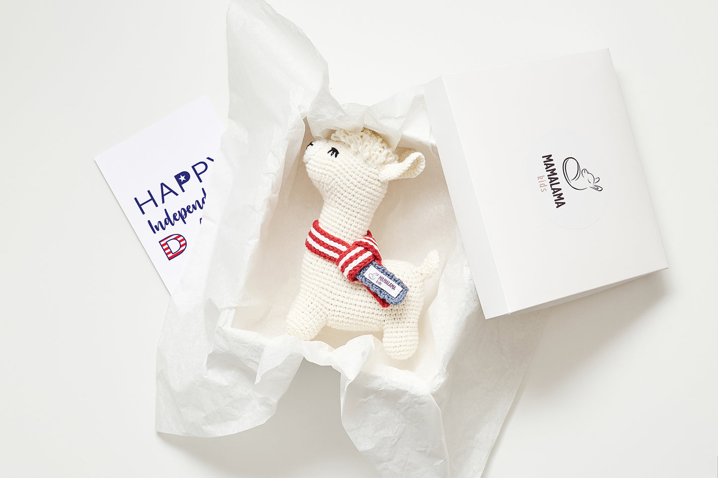 Independence Day llama toy gift box Beige