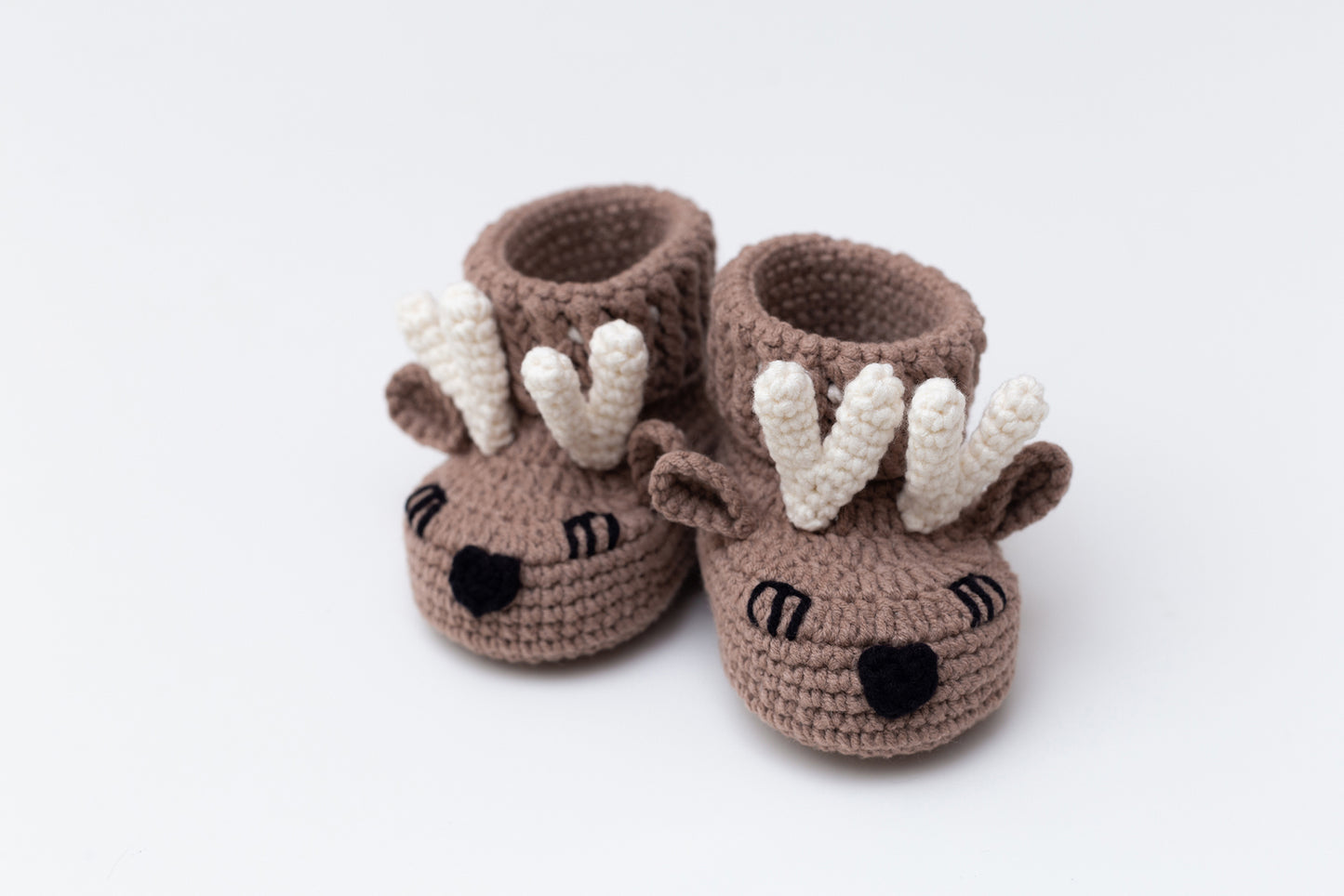 Christmas deer booties baby gift box Brown