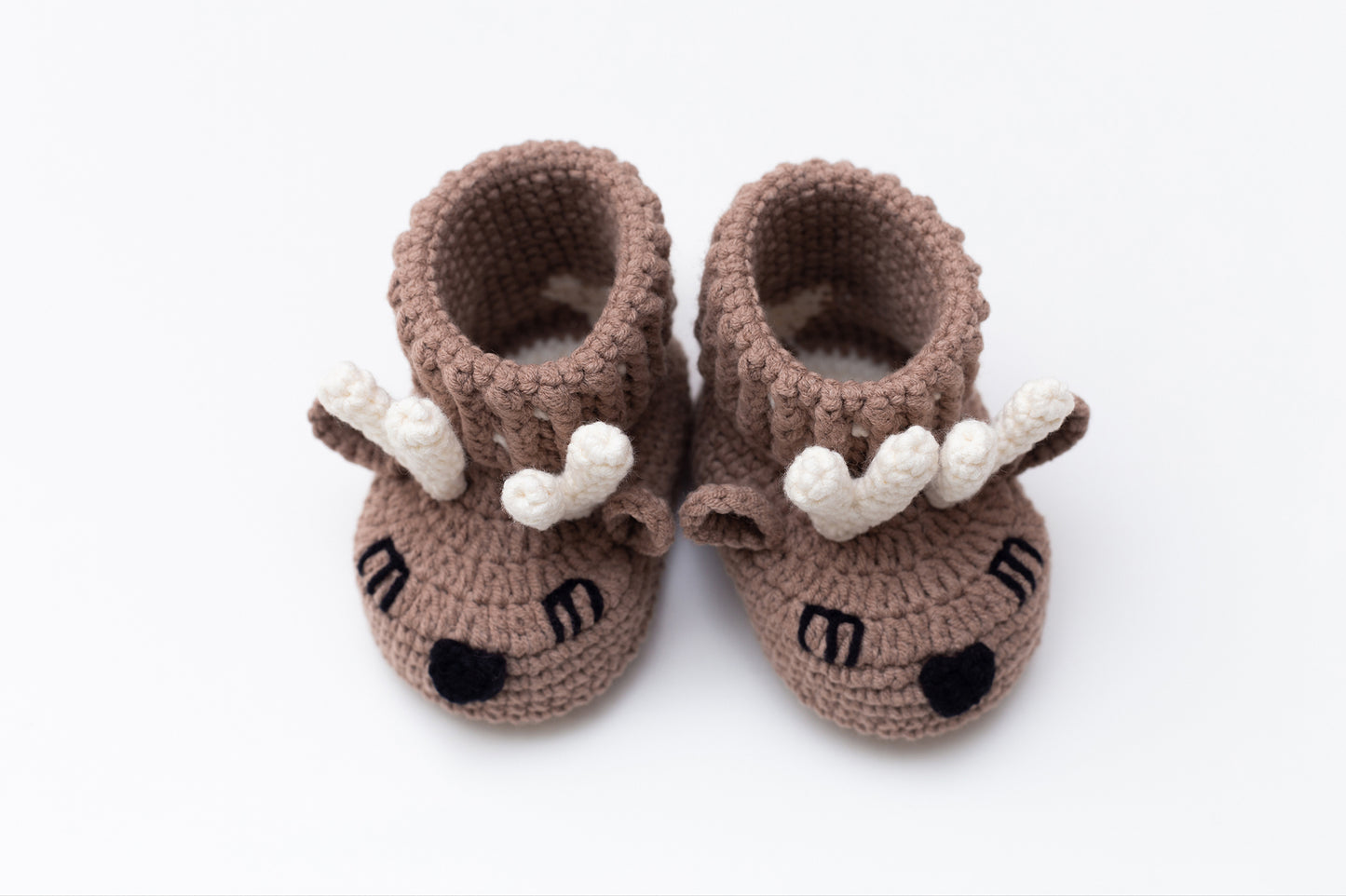 Christmas deer booties baby gift box Brown