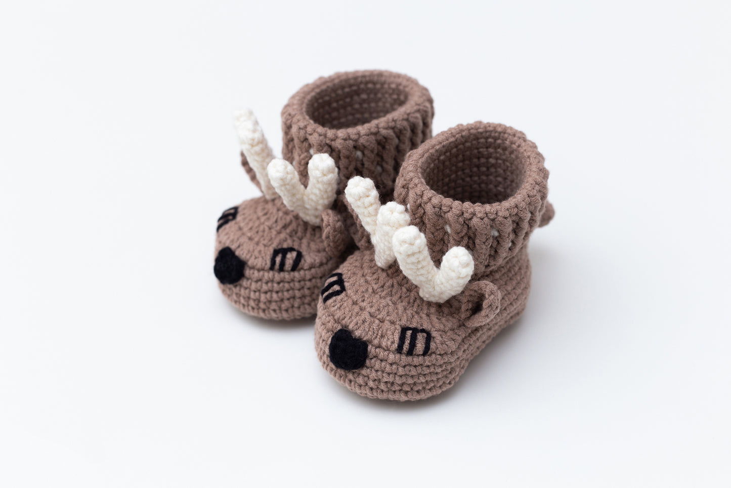Christmas deer booties baby gift box Brown
