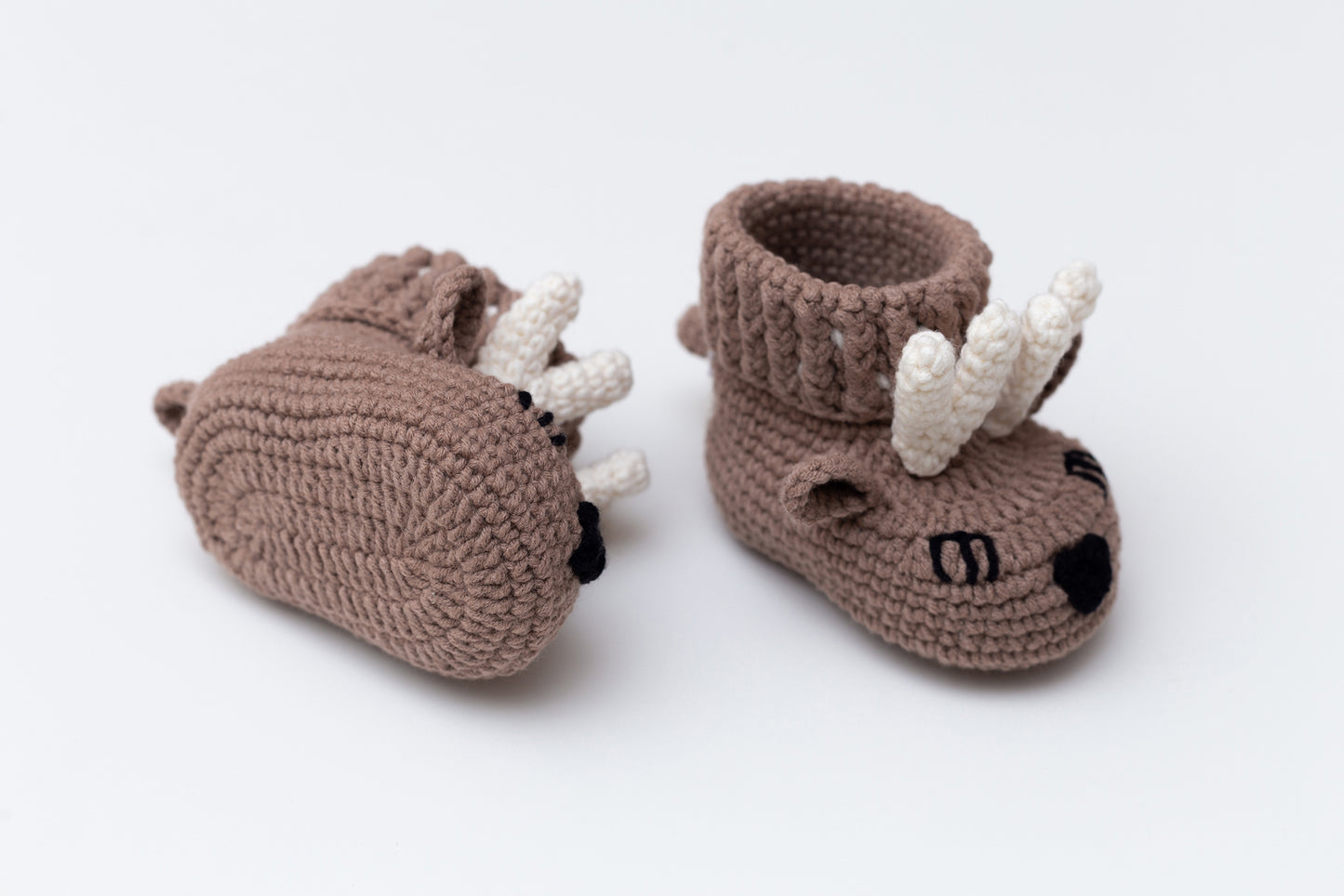 Christmas deer booties baby gift box Brown