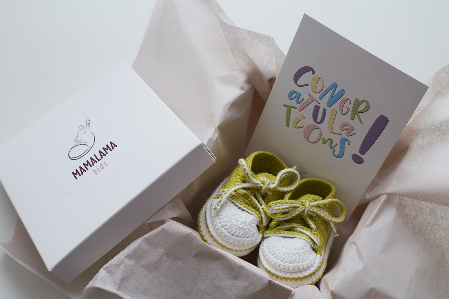 Sneakers booties gift box Green