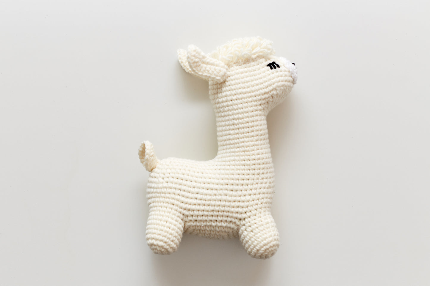 Gender reveal Llama toy gift box Off white
