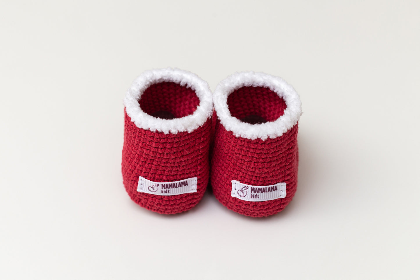 Christmas llama + baby Santa booties gift box