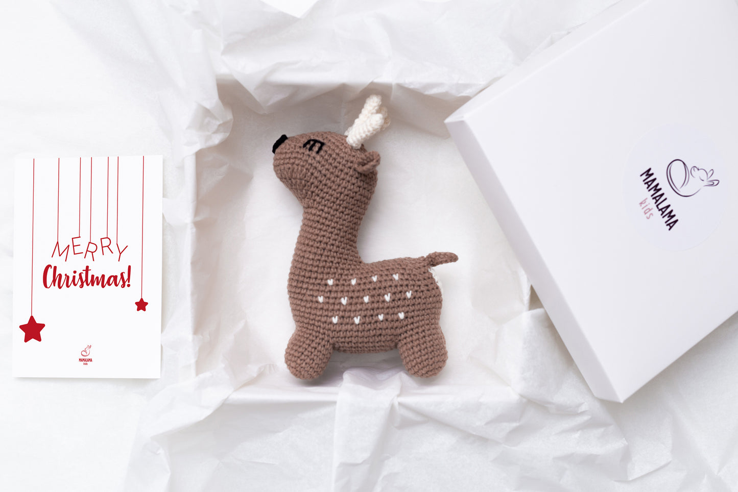Christmas deer toy gift box Brown
