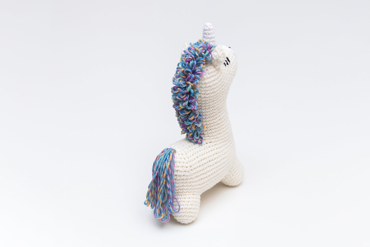 Unicorn toy & blanket & booties gift box Rainbow