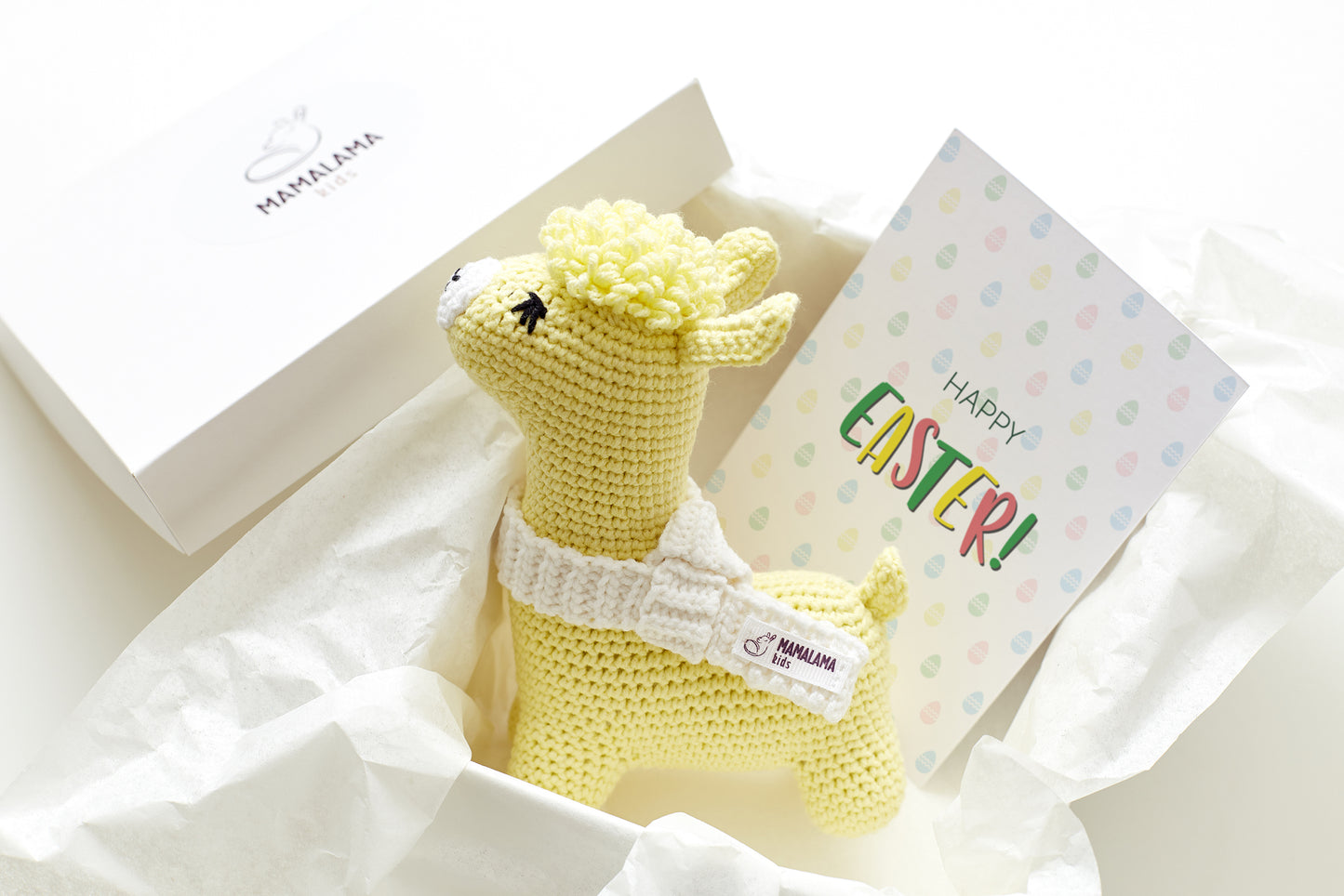 Easter llama toy gift box Brown