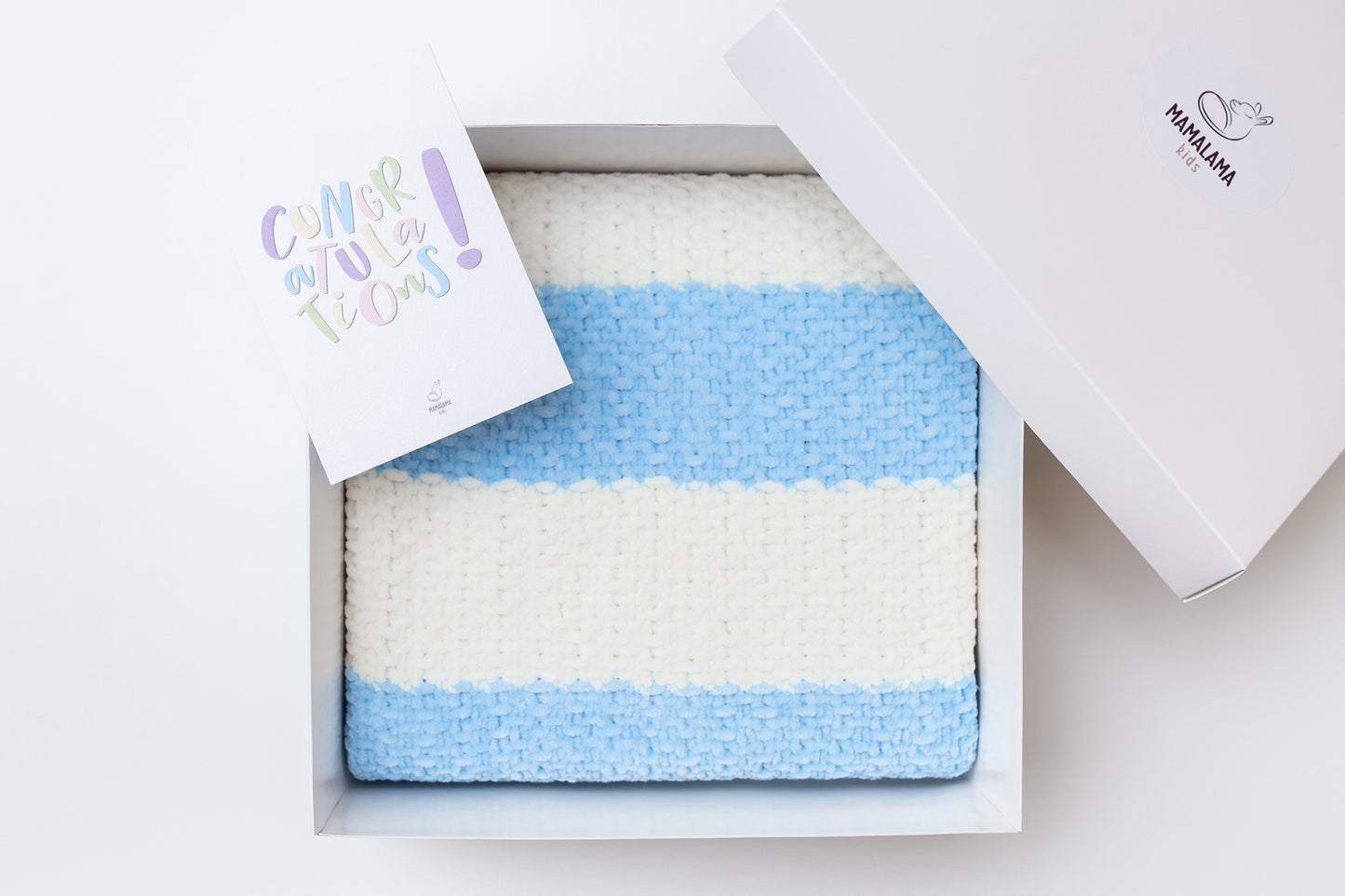 Baby blanket gift box Blue