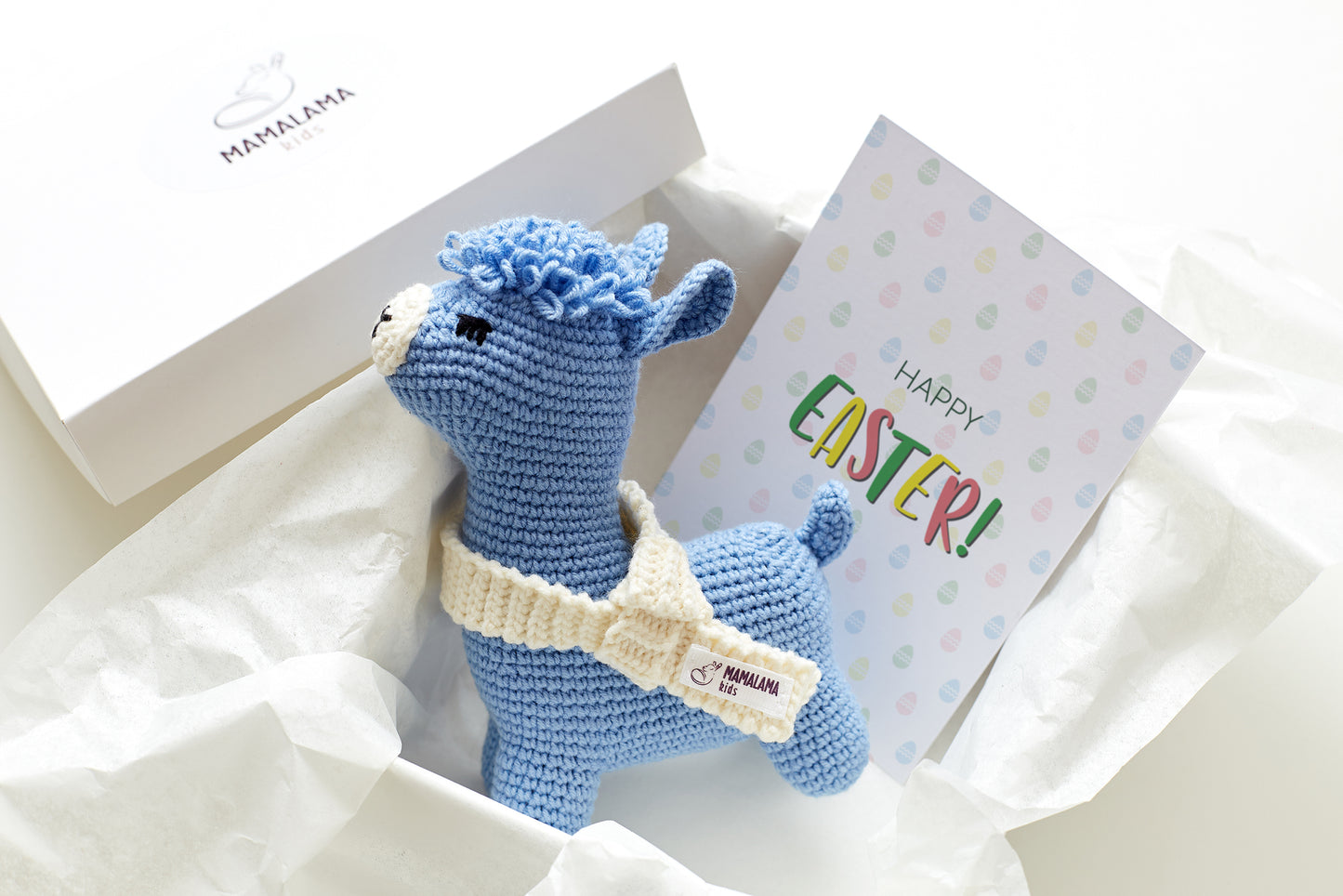 Easter llama toy gift box Brown