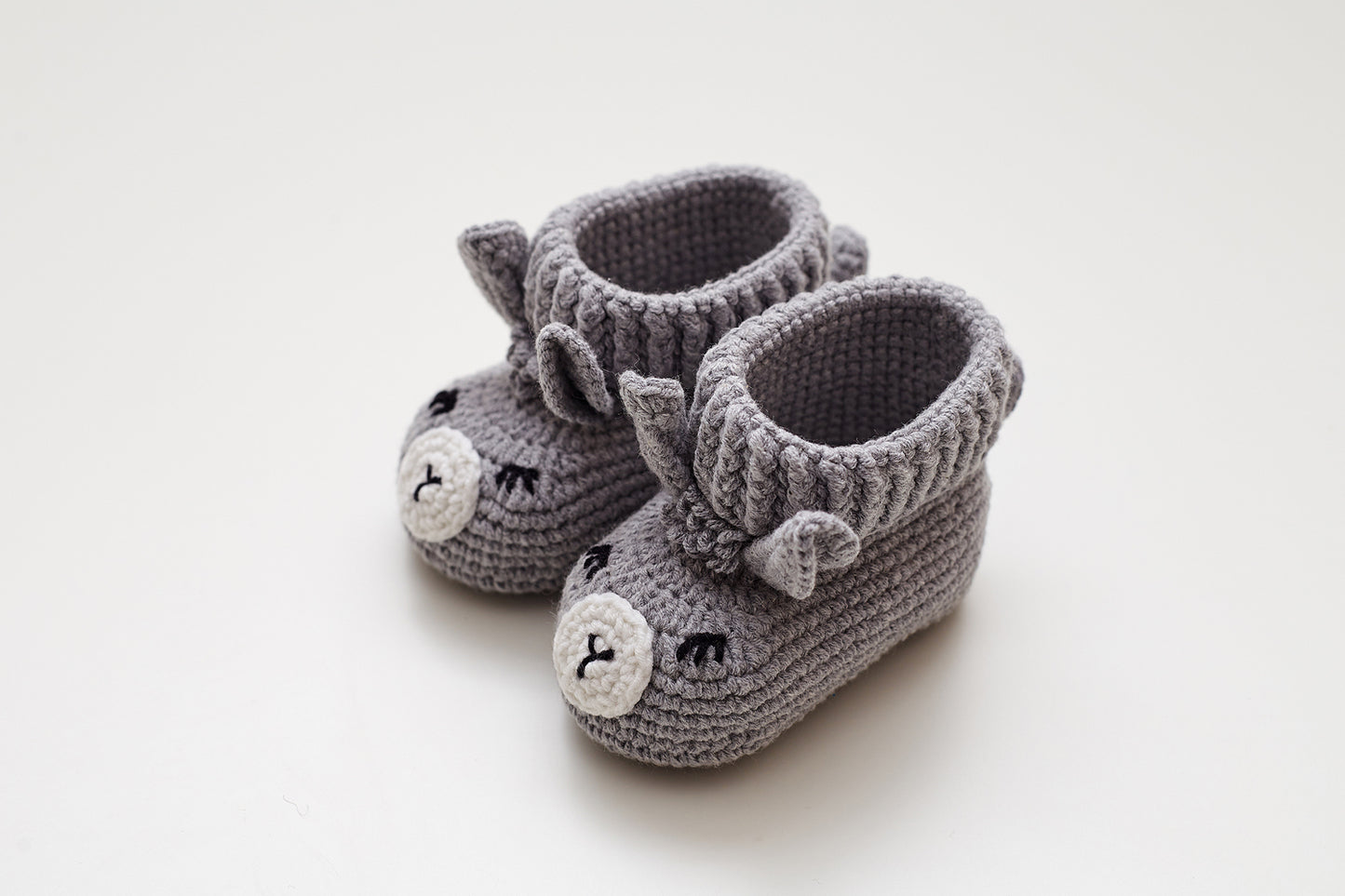 Llama booties gift box Gray
