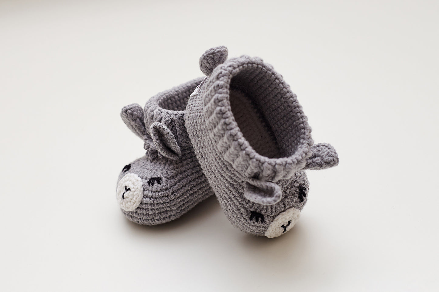 Llama booties gift box Gray