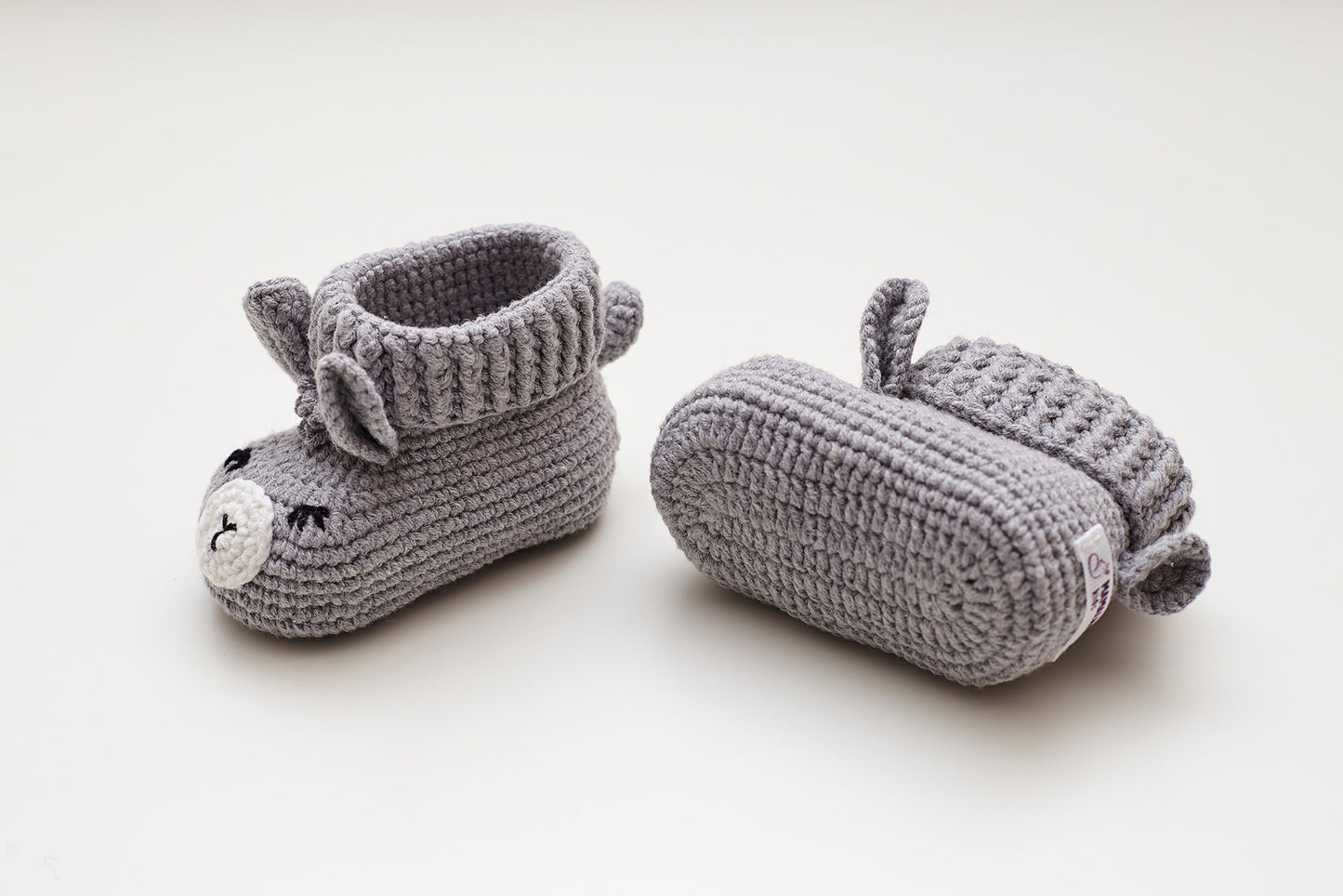 Llama booties gift box Gray