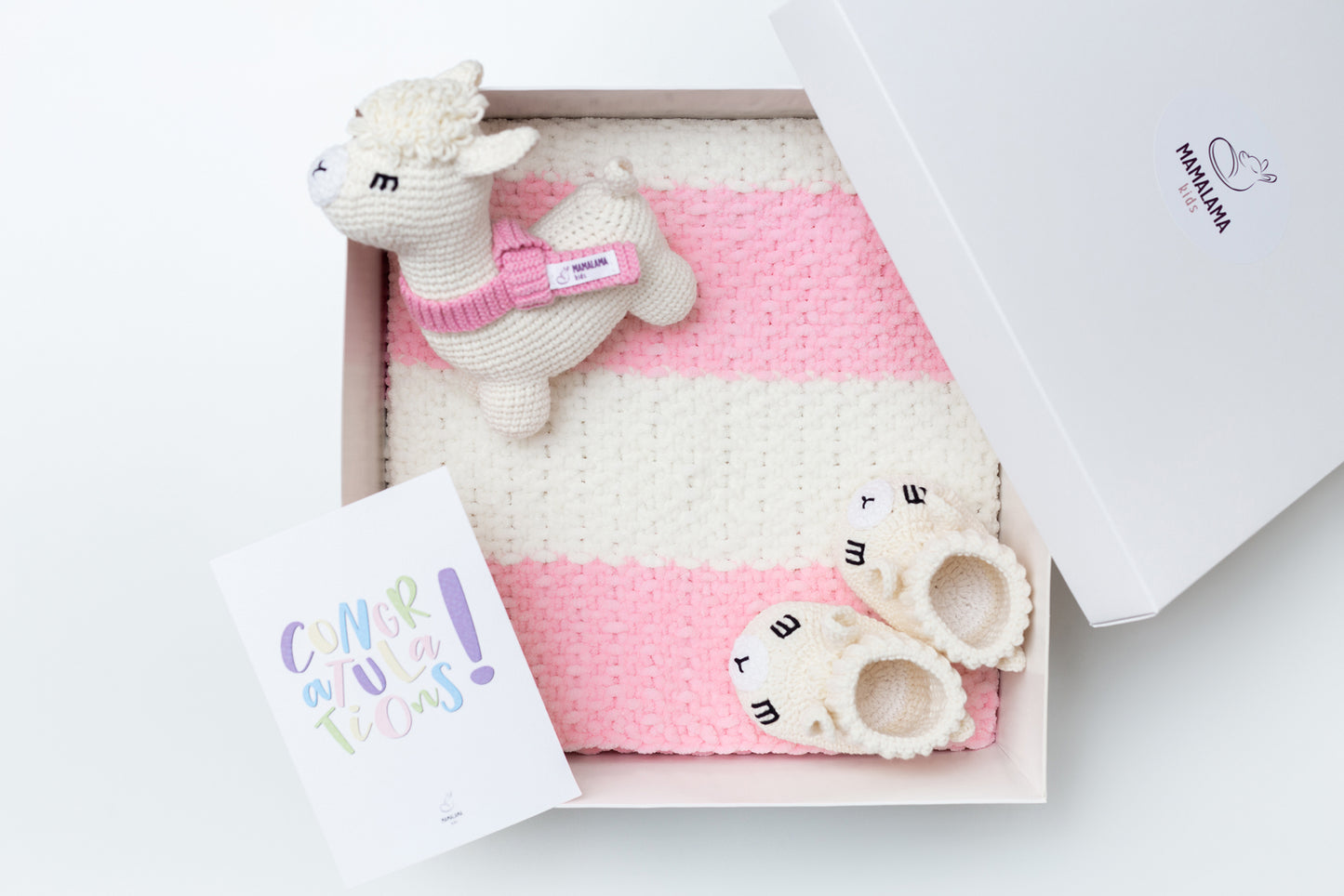 Baby blanket gift box Pink