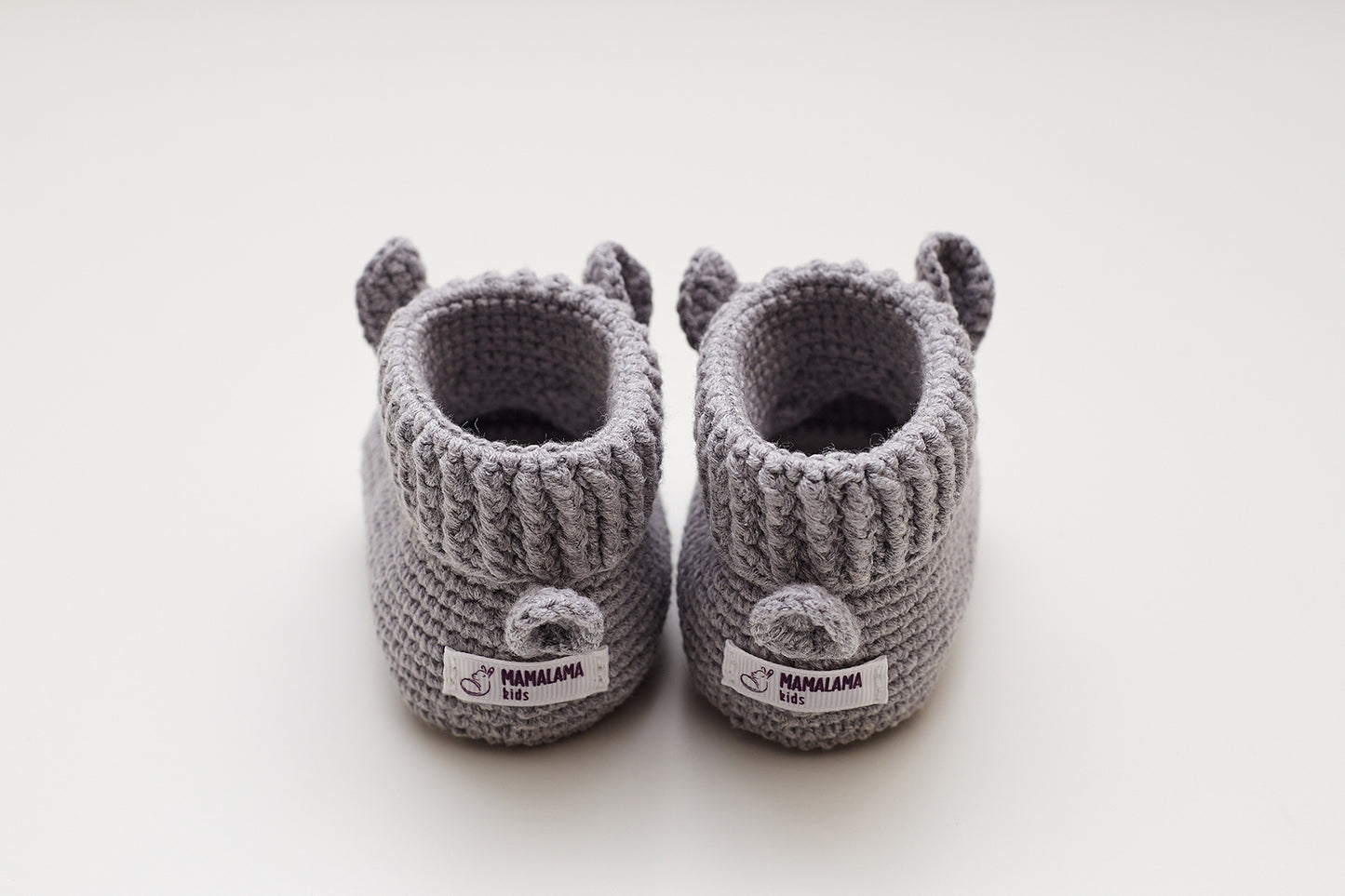 Llama booties gift box Gray