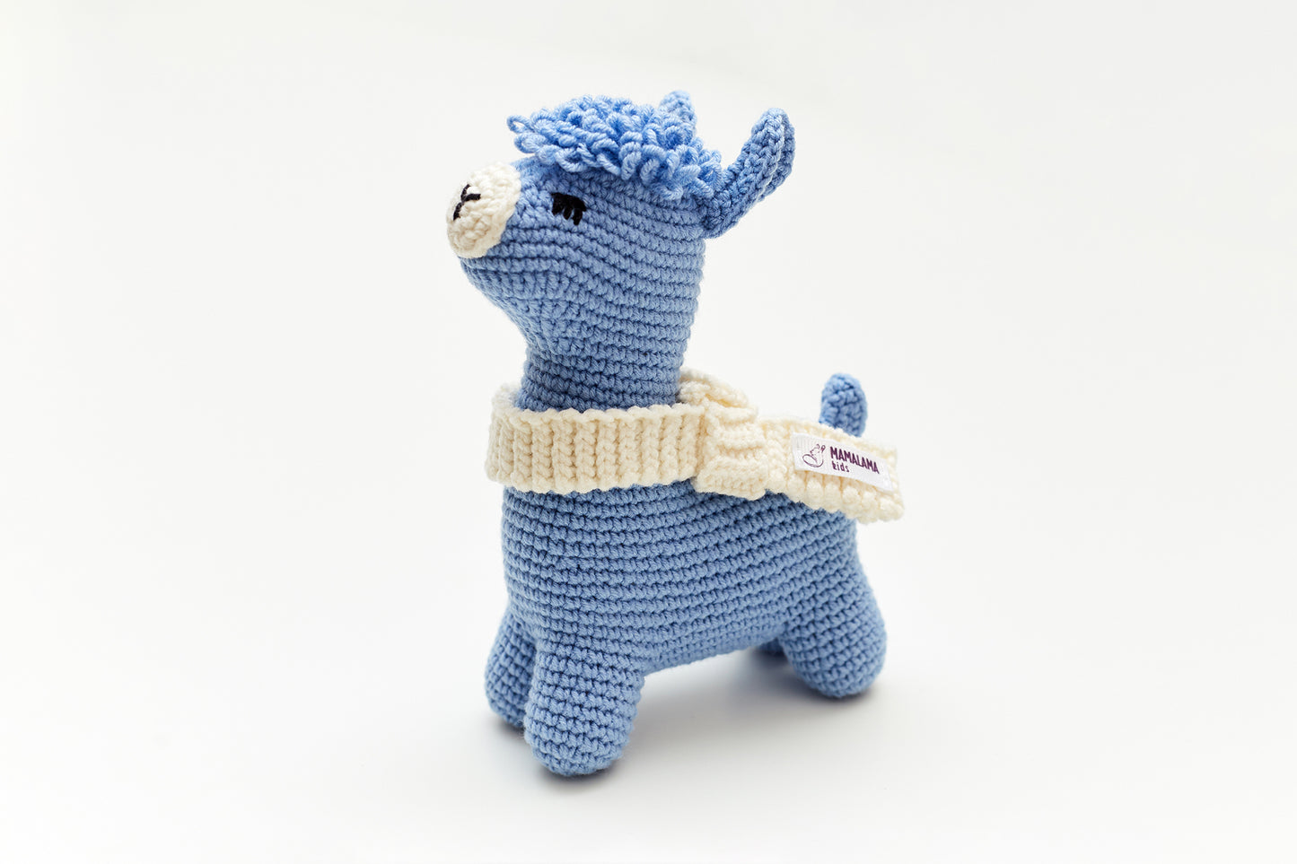 Llama toy & blanket gift box Blue