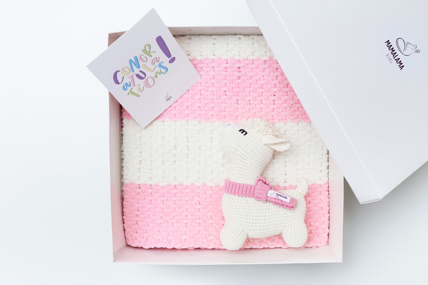 Baby blanket gift box Pink