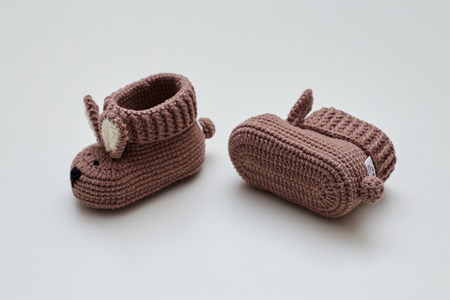 Bunny booties gift box Brown
