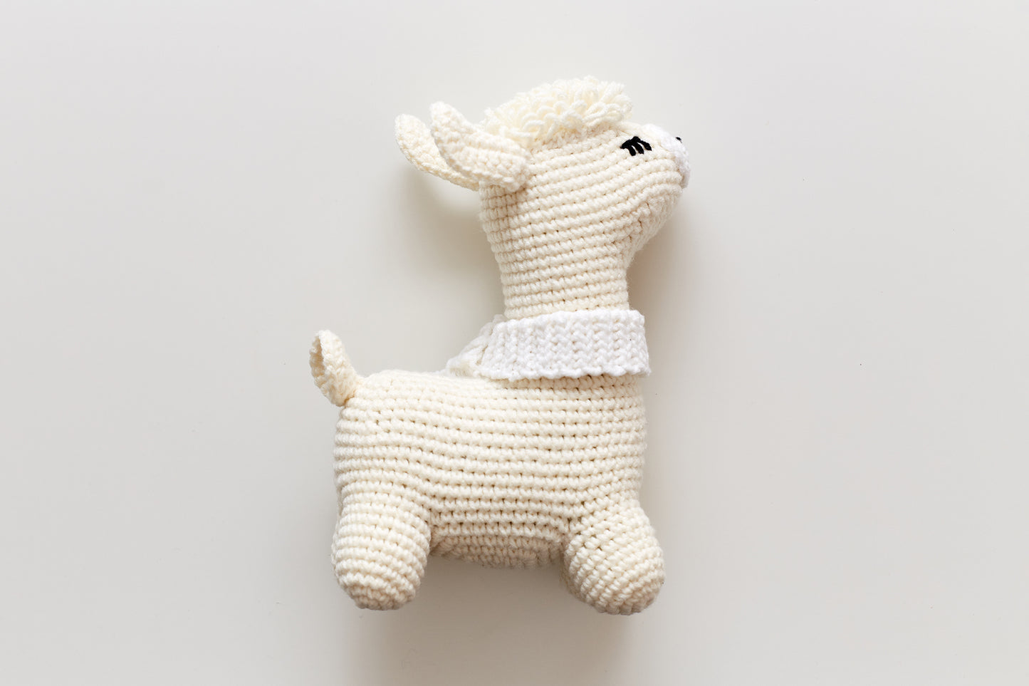 Llama toy & booties gift box Cream