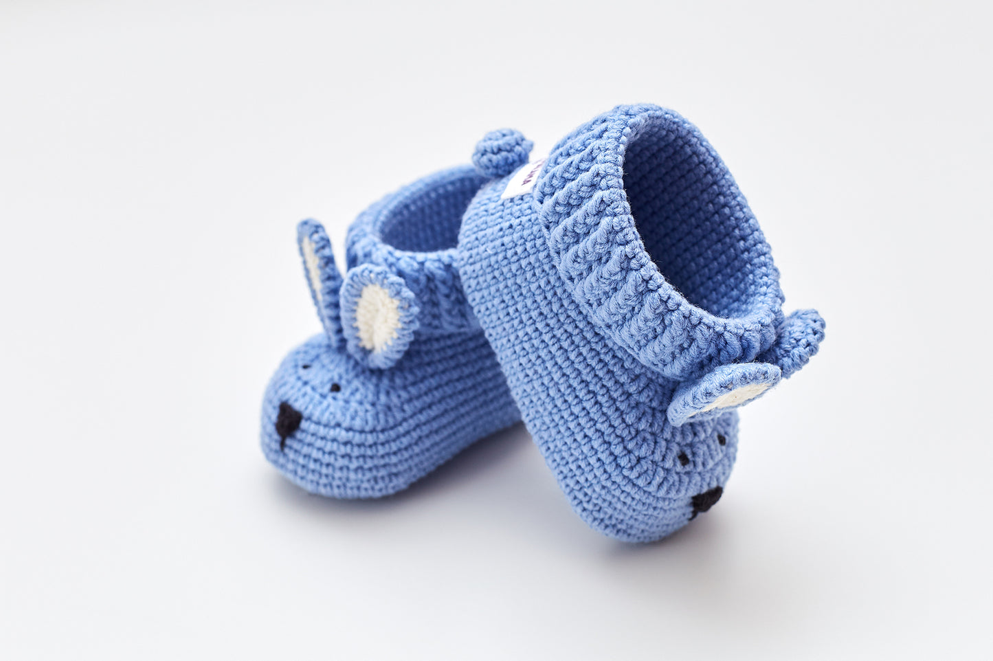 Llama toy & bunny booties gift box Blue