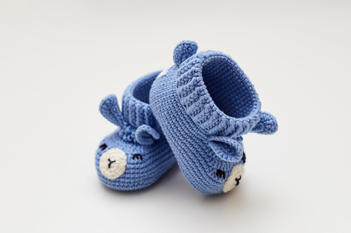 Llama toy & booties gift box Blue