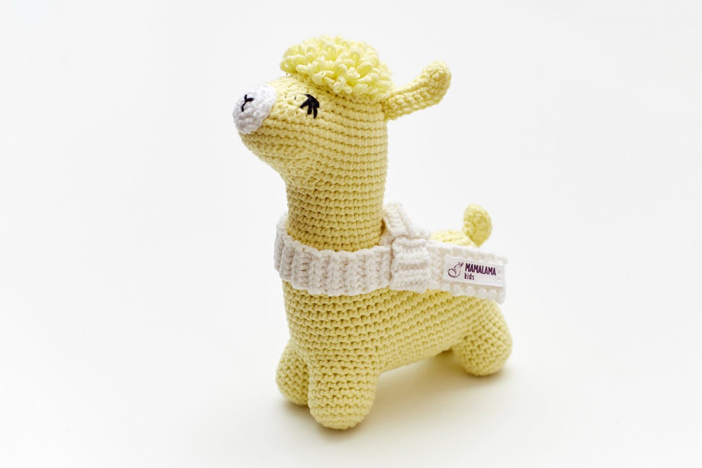 Llama toy & booties gift box Yellow