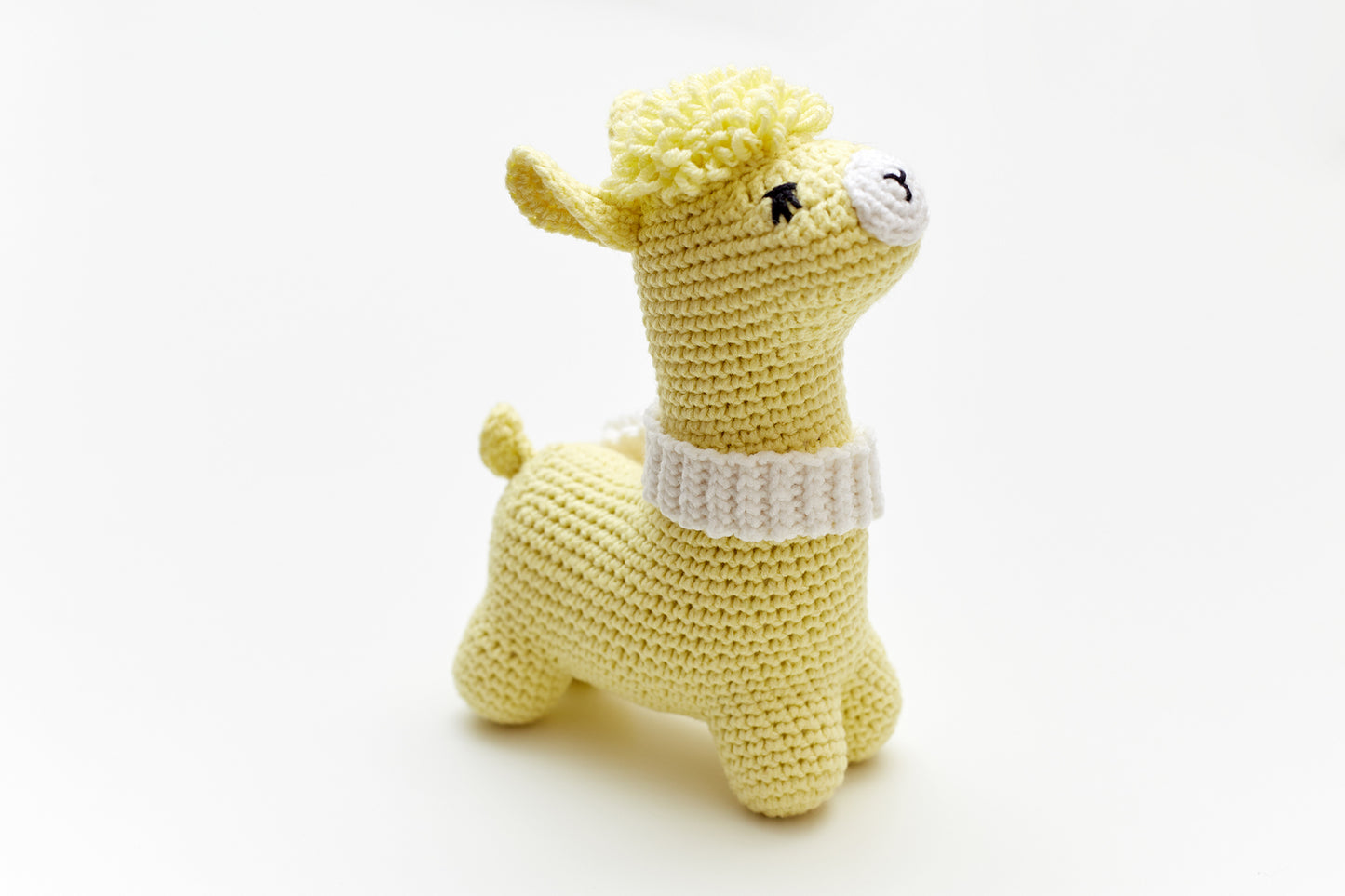 Llama toy & booties gift box Yellow