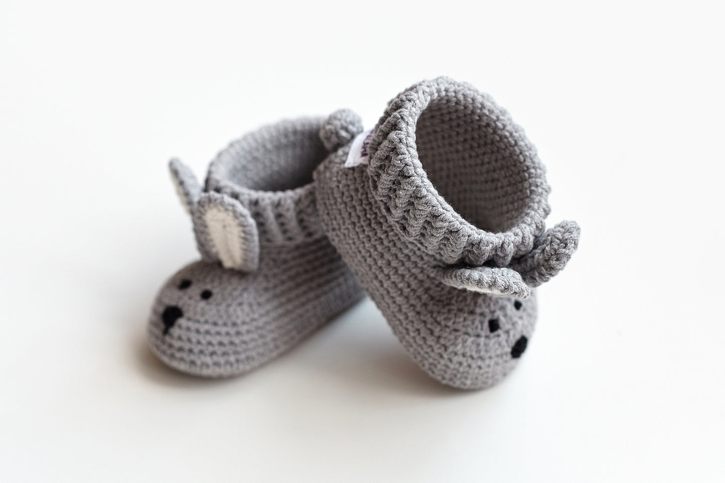 Bunny booties gift box Gray
