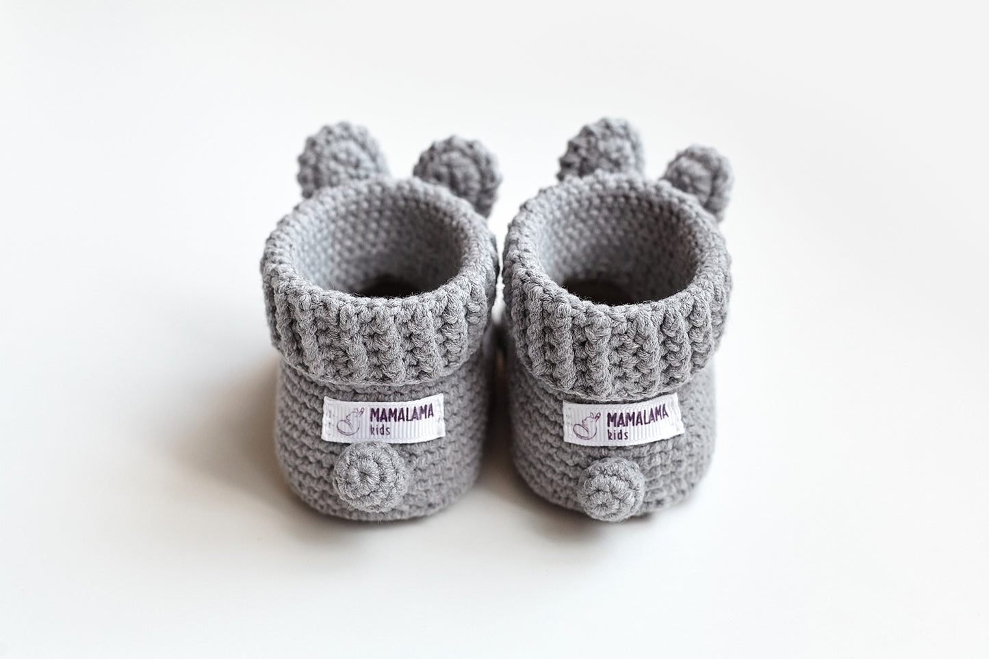 Bunny booties gift box Gray
