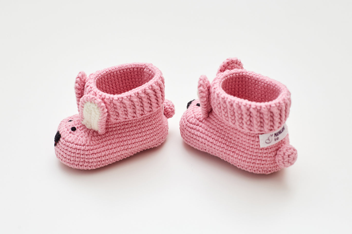 Llama toy & bunny booties gift box Pink