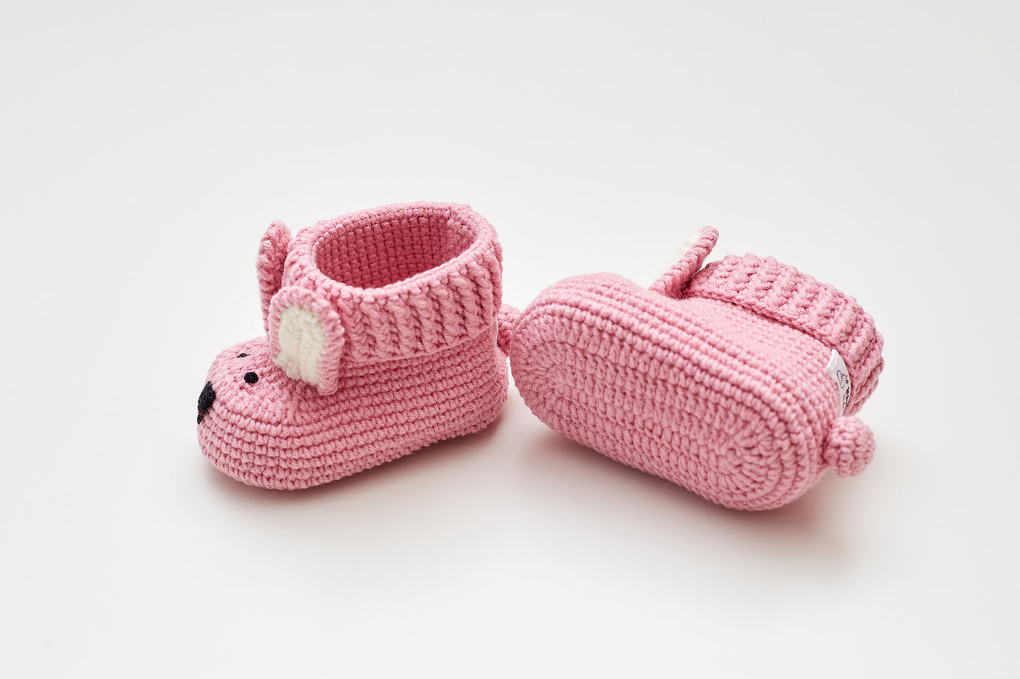 Llama toy & bunny booties gift box Pink