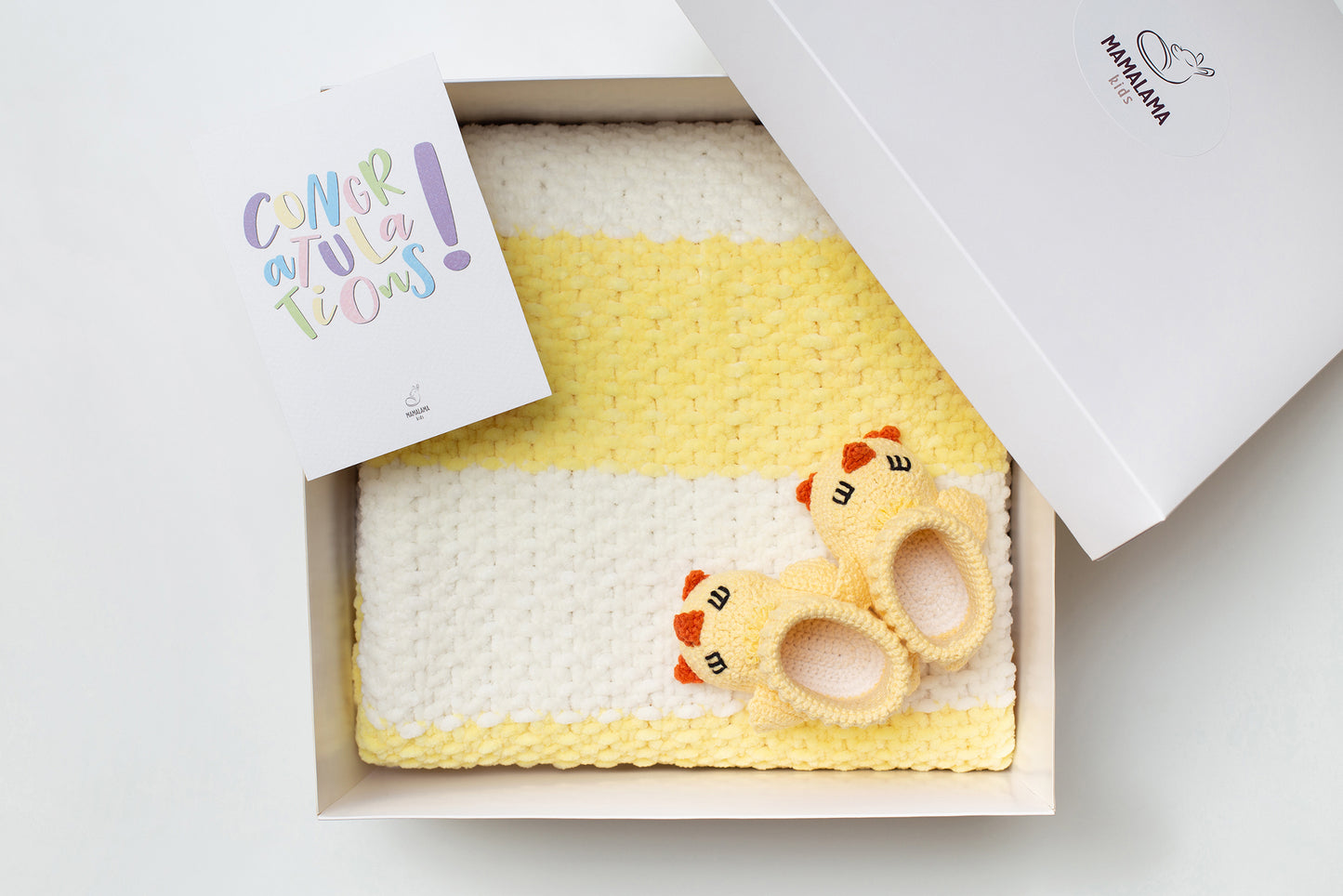 Baby blanket gift box Yellow