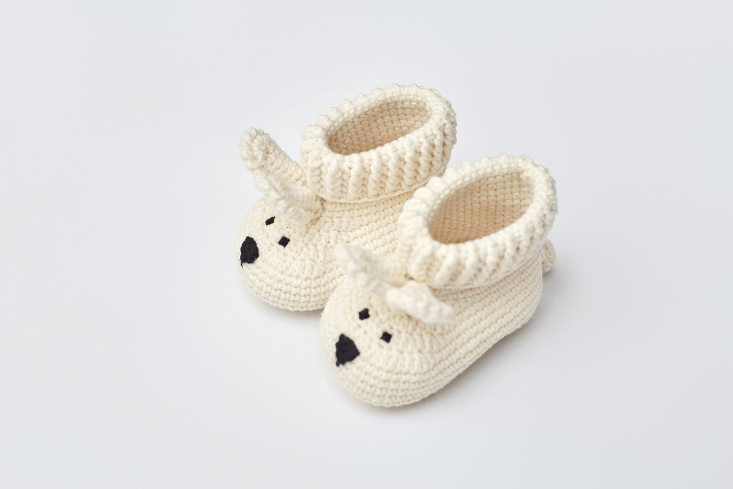Bunny booties gift box Cream