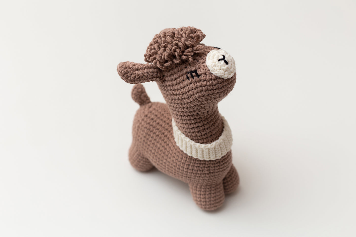 Llama toy & blanket gift box Beige Brown