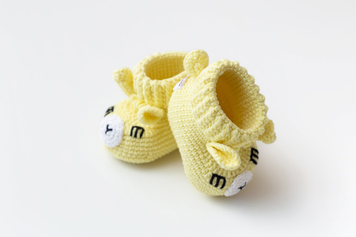 Llama toy & booties gift box Yellow Off white