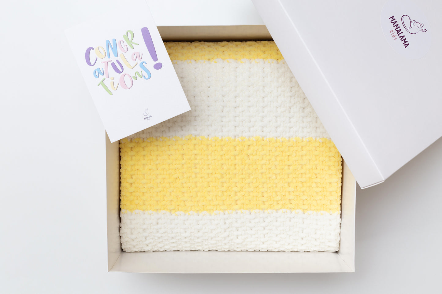 Baby blanket gift box Yellow