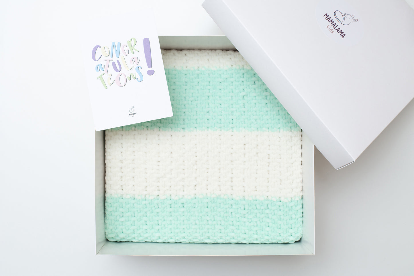 Baby blanket gift box Green