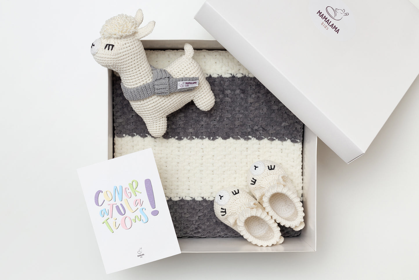 Baby blanket gift box Gray