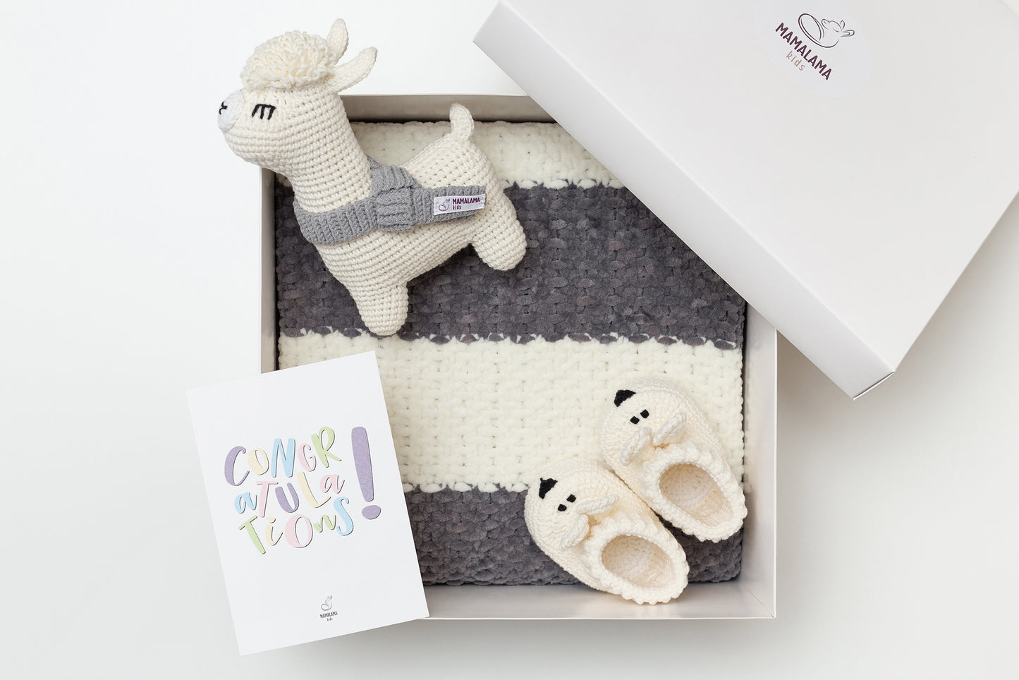 Bunny booties gift box Cream