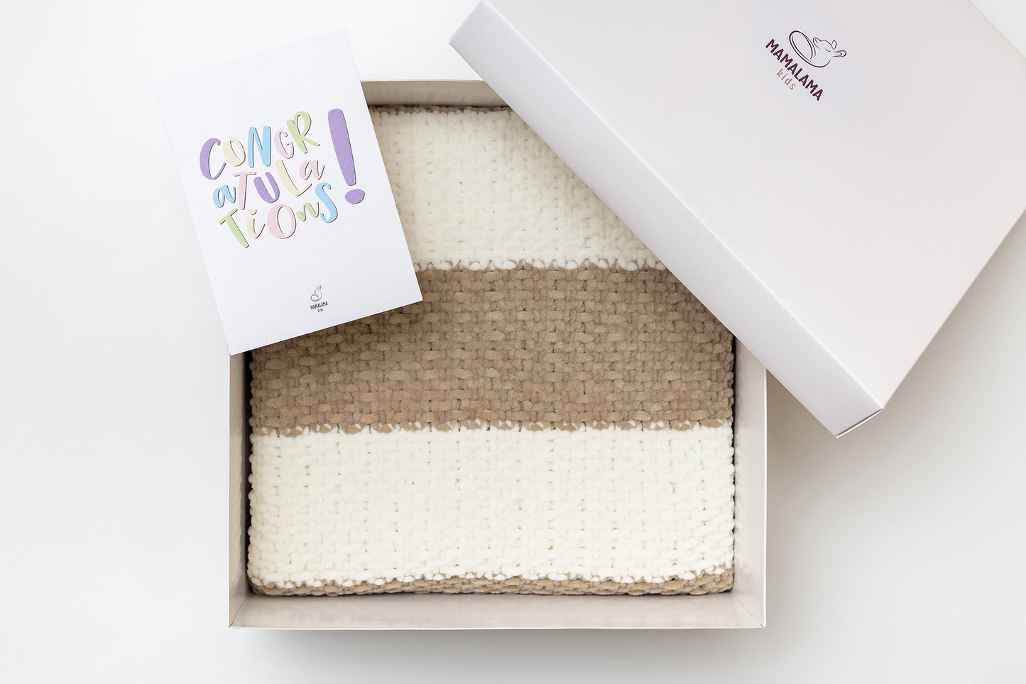 Baby blanket gift box Beige