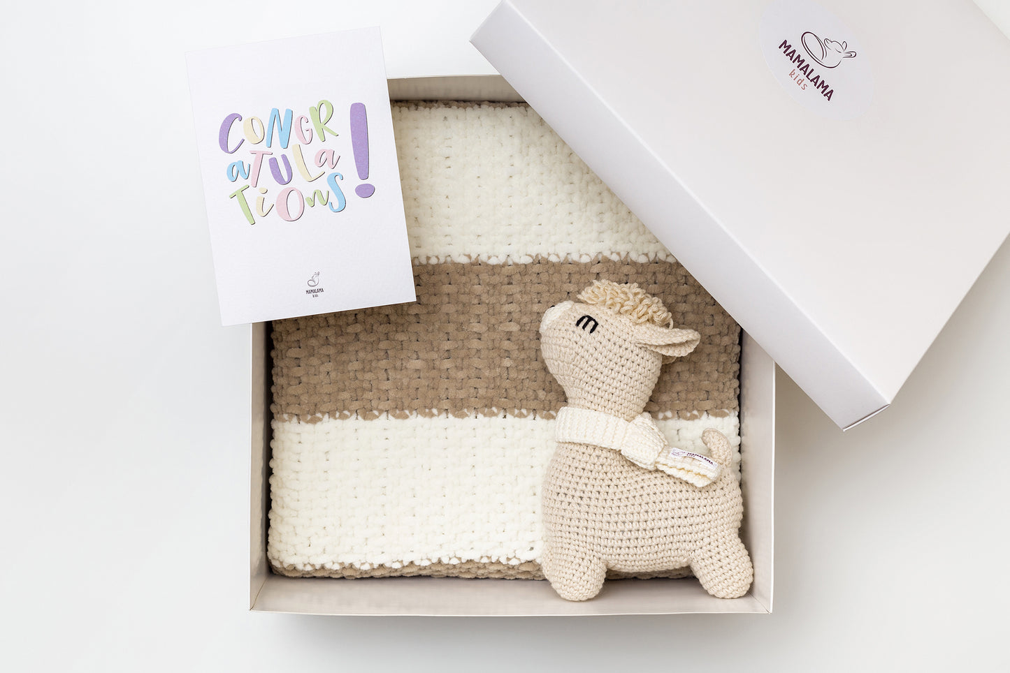 Baby blanket gift box Beige