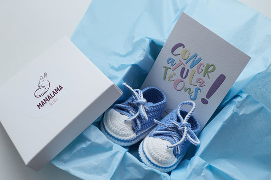 Sneakers booties gift box Blue