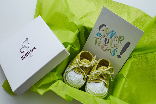 Sneakers booties gift box Green