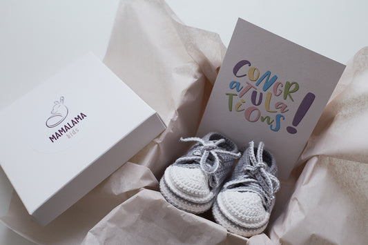 Sneakers booties gift box Gray