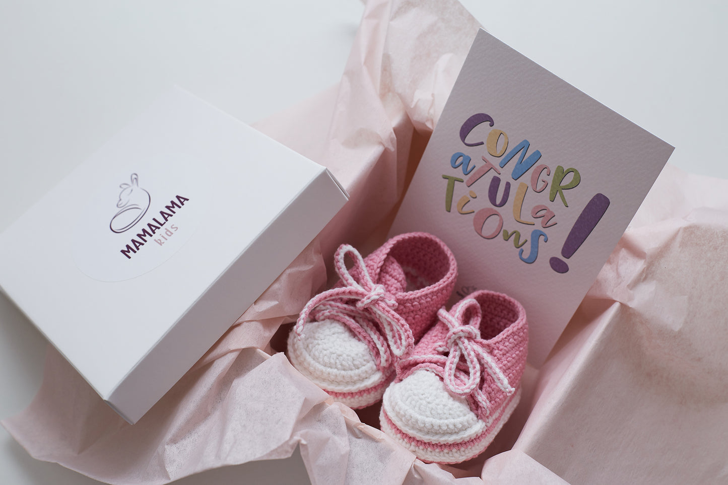 Sneakers booties gift box Pink