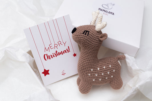 Christmas deer toy gift box Brown