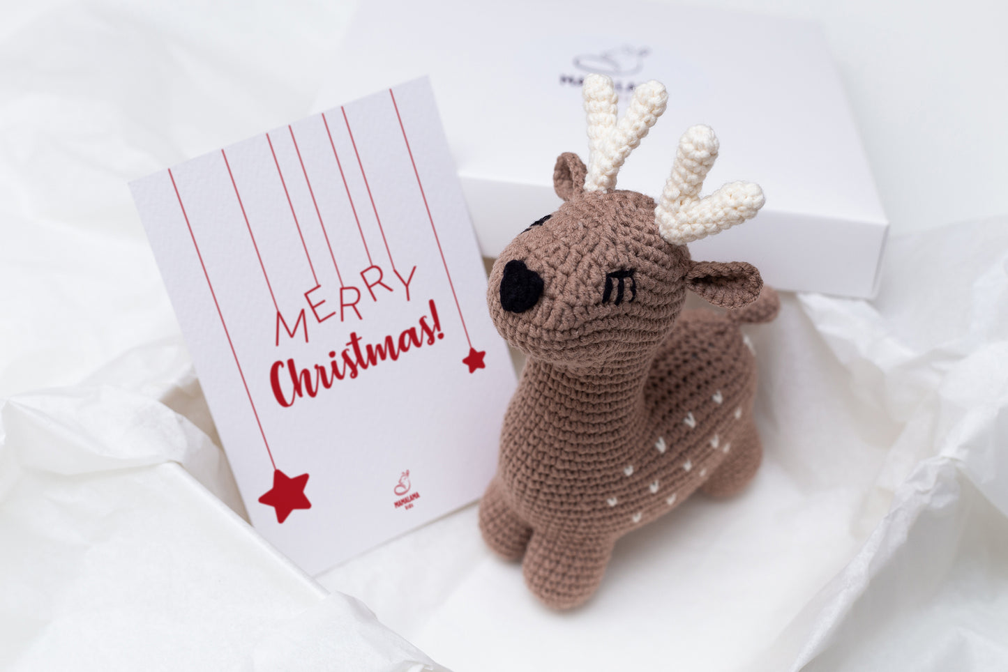 Christmas deer toy gift box Brown